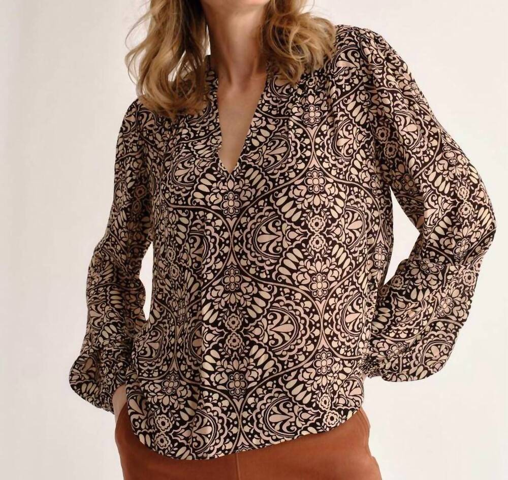 NEW CARTOLINA NANTUCKET agnes blouse top in cottage rose